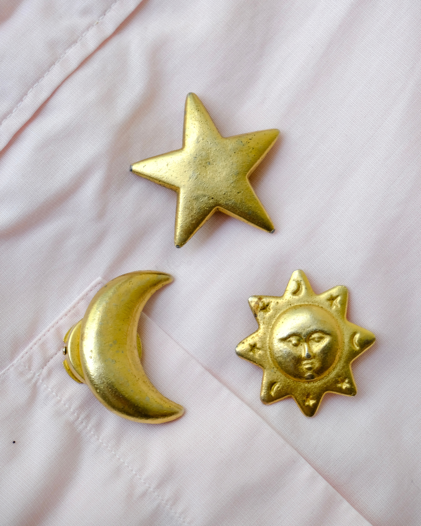 Vintage Celestial Button Covers