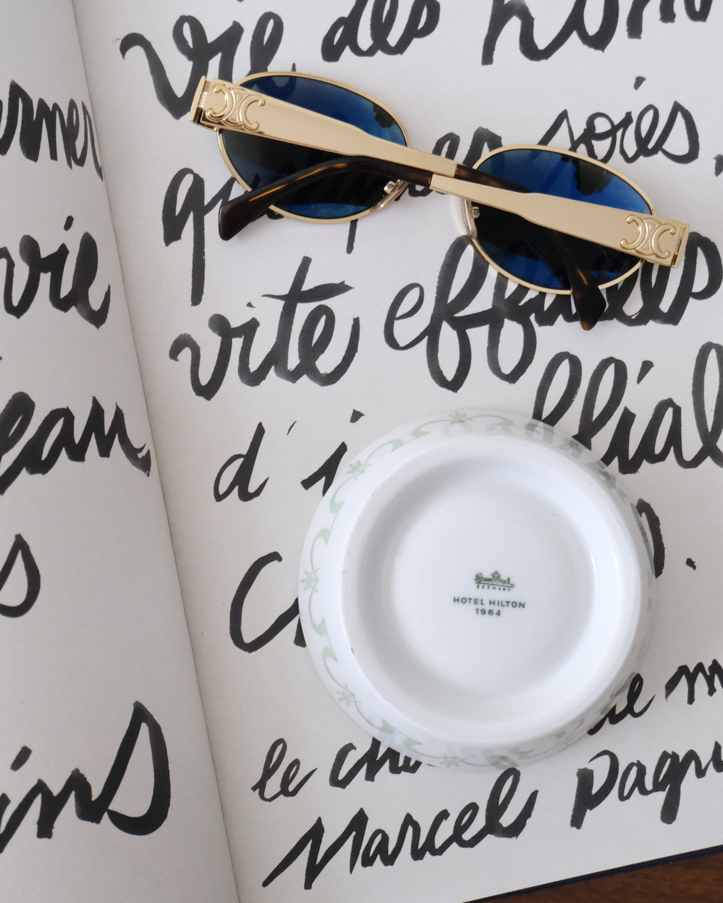 Vintage Hotel Hilton Ashtray, 1964