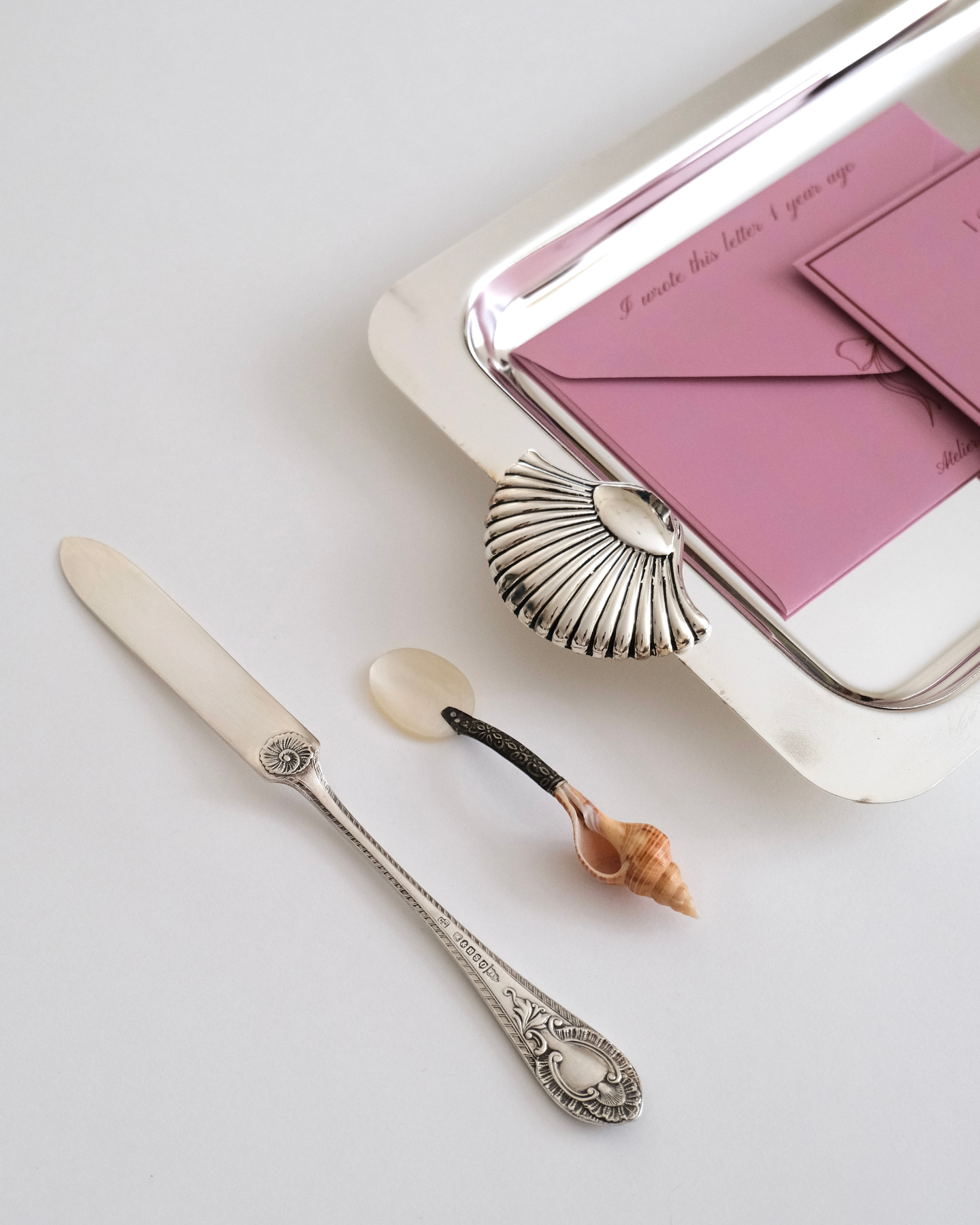 Vintage Mother of Pearl Spoon and a Vintage Letter Openner